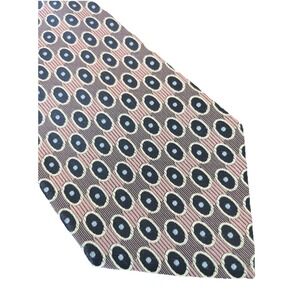 Mark Pendleton for Nordstrom Tie‎ Blue Purple Circular Silk Made In Italy 61"x4"
